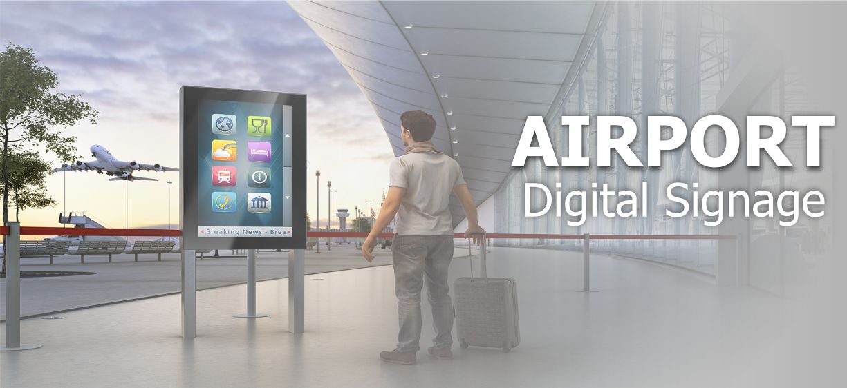 Microsign Airport digital signage solution