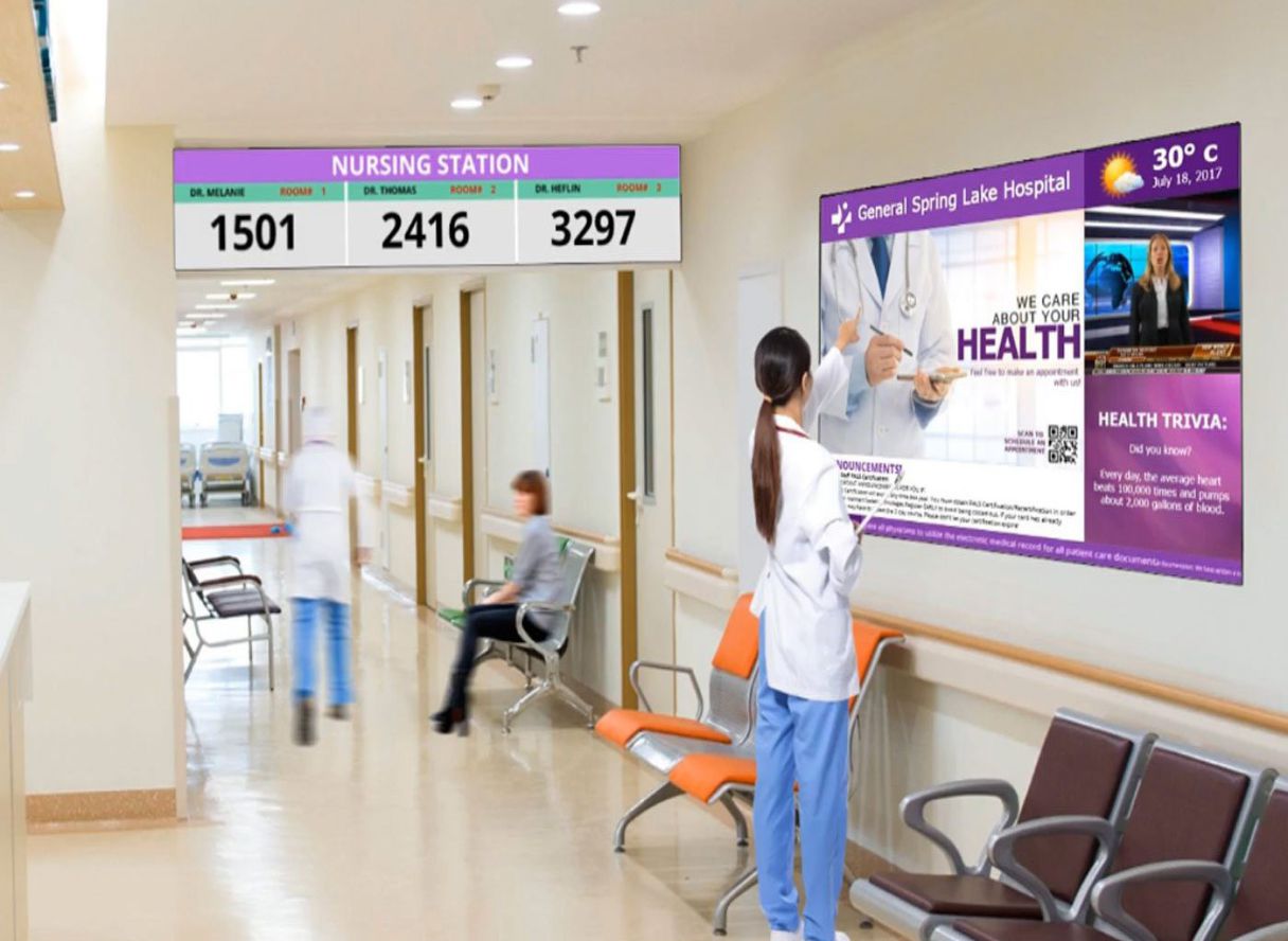 hallways healthcare signage solution